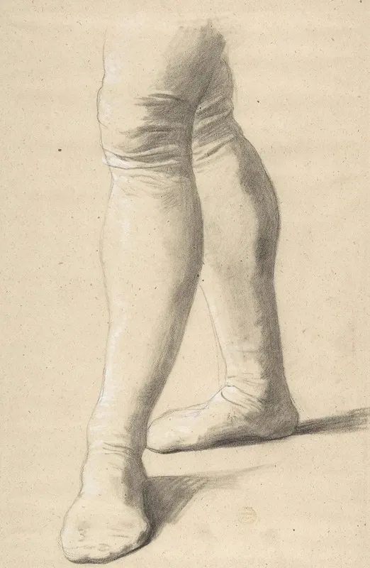 Study Of Legs 2 by Romain Cazes - Canvas Print