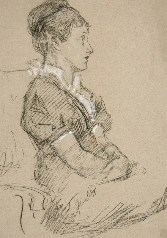 Study Of Seated Women Mrs Abbey