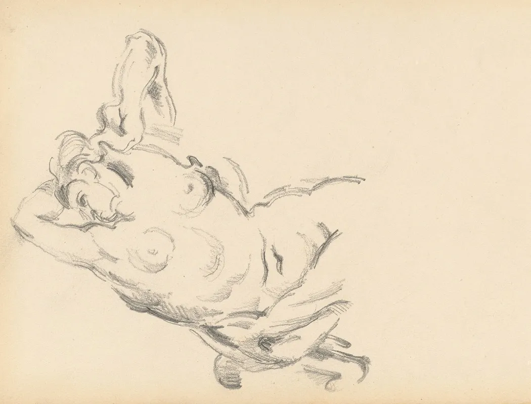 Study Of The Allegorical Figure Bellona In Rubens The Apotheosis Of Henri Iv Ii by Paul Cézanne - Canvas Print