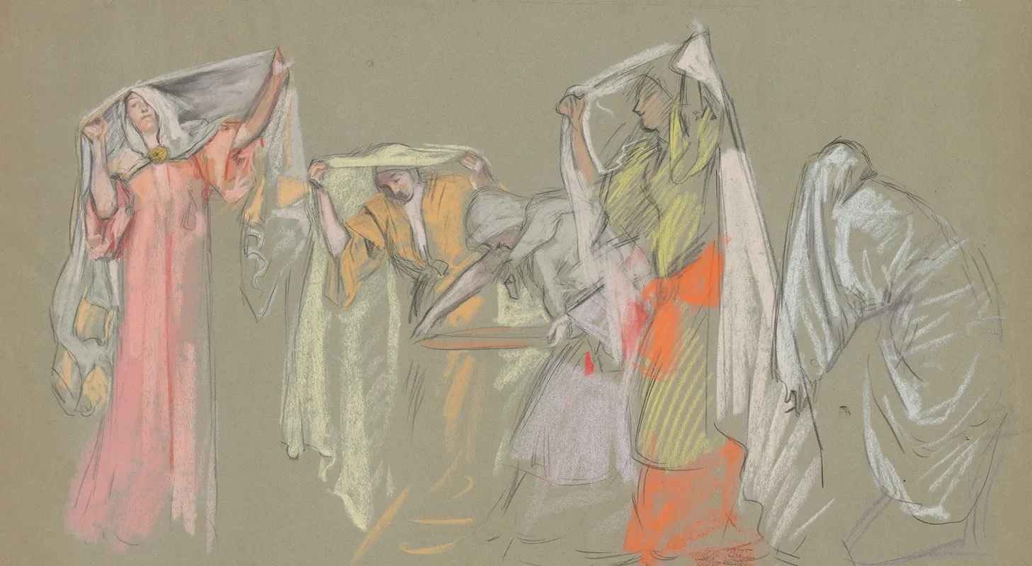 Study Of The Captive Virtues For The Castle Of The Maidens
