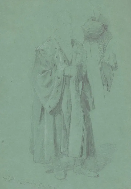 Study Of The Figure Of King Sigismund For The Painting The Upbringing Of Sigismund Augustus