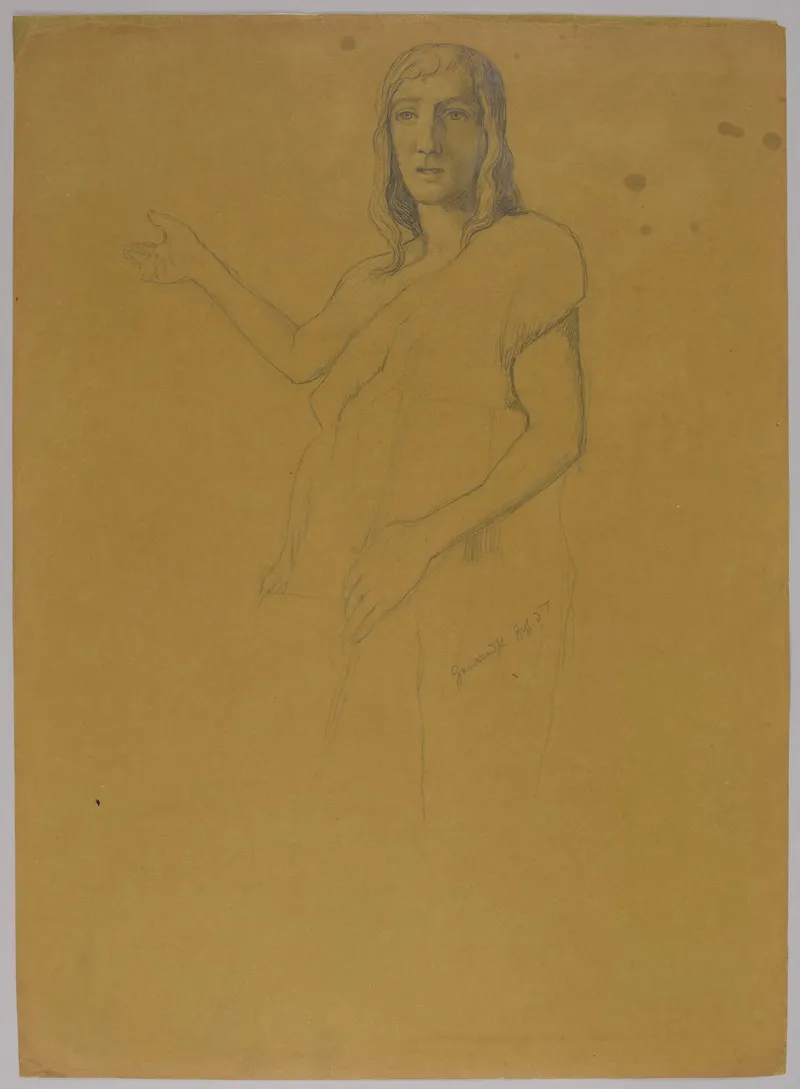 Study Of The Figure Of St John The Baptist