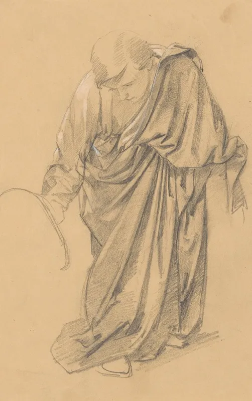 Study Of The Figure Of St John To The Painting Entombment