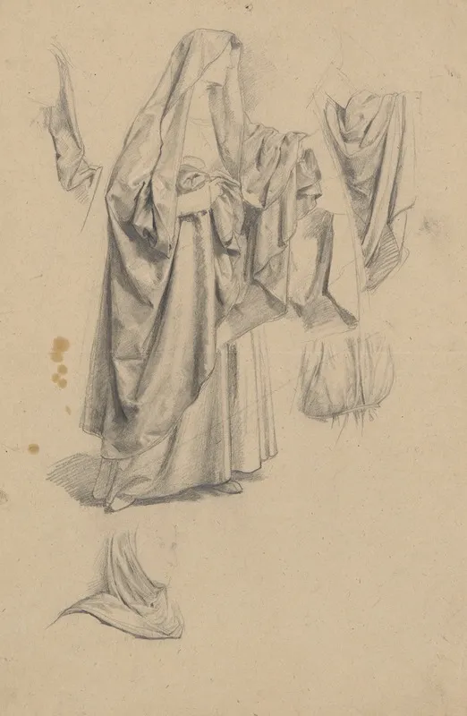 Study Of The Figure Of The Virgin Mary For The Painting Three Marys