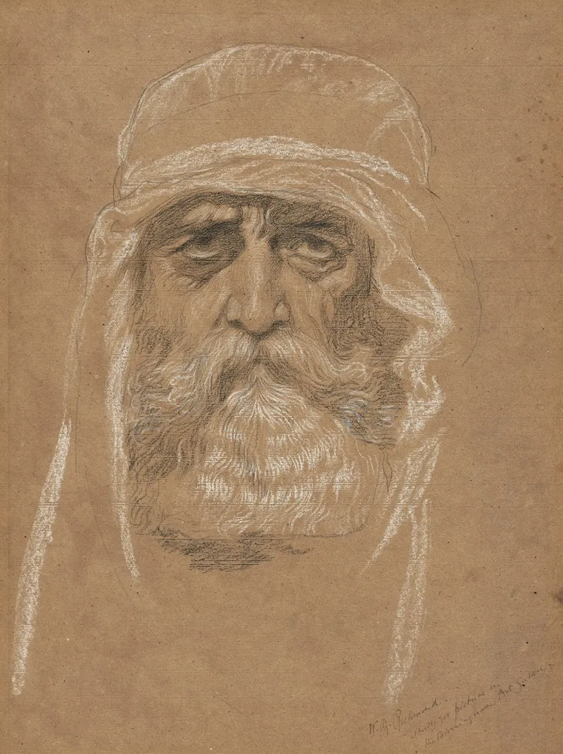 Study Of The Head Of A Bearded Man For An Audience In Athens During Agamemnon By Aeschylus