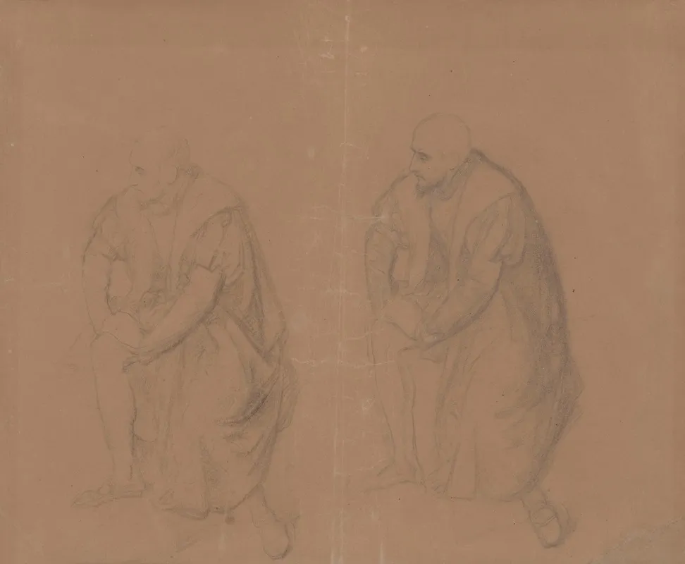 Study Of The Kings Figure For The Painting Death Of Barbara Radziwill
