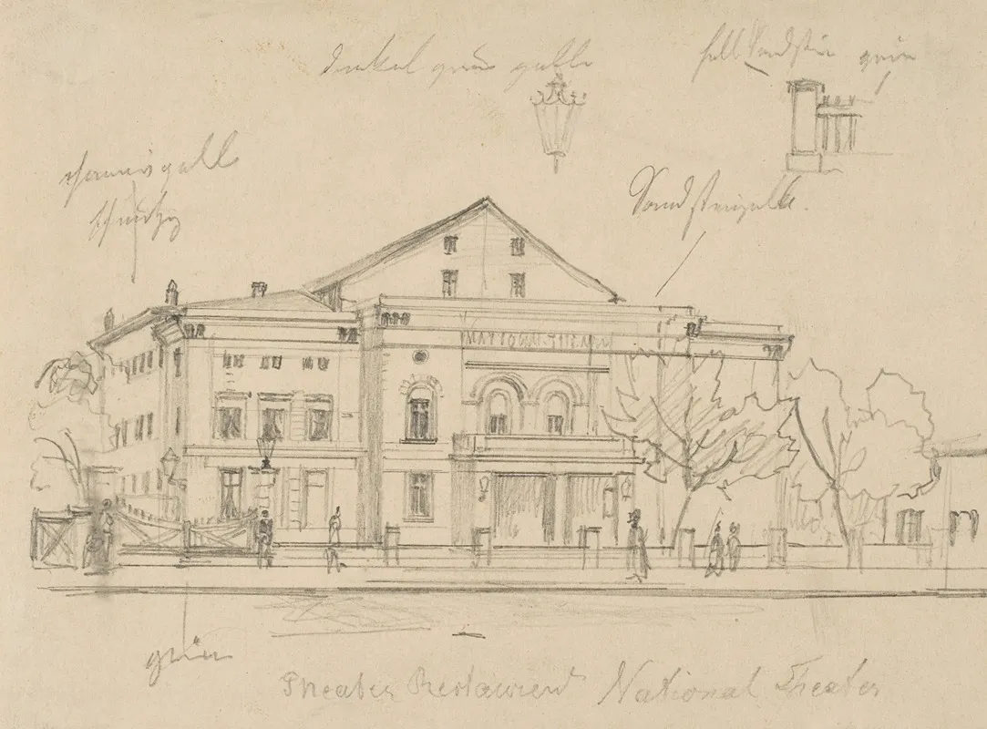Study Of The Nationaltheater Berlin