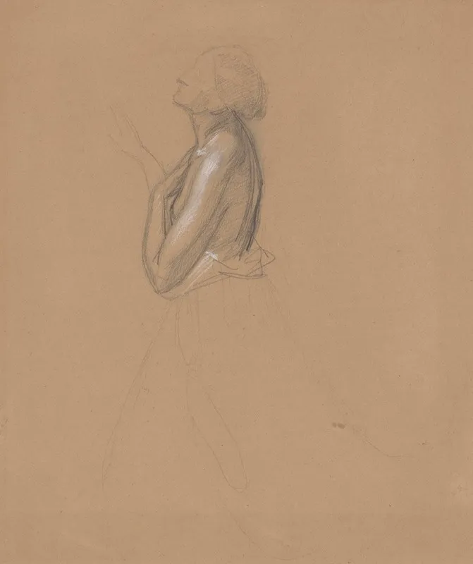 Study Of The Queen Figure For The Painting Queen Jadwigas Oath 2