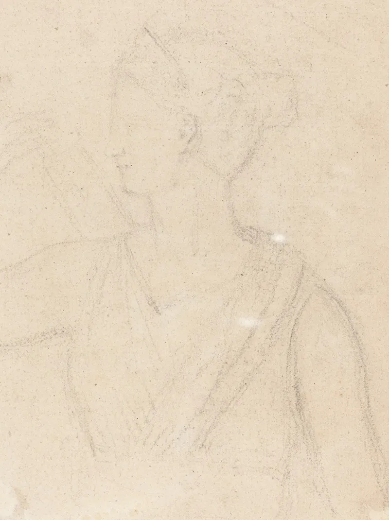 Study Of The Statue Of Diana In The Vatican Verso