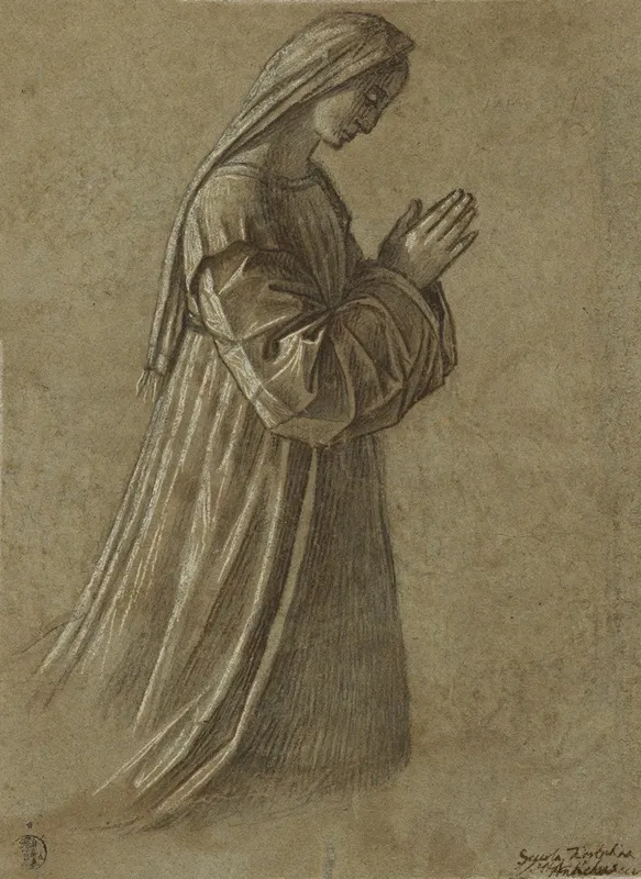 Study Of The Virgin by Vittore Carpaccio - Canvas Print