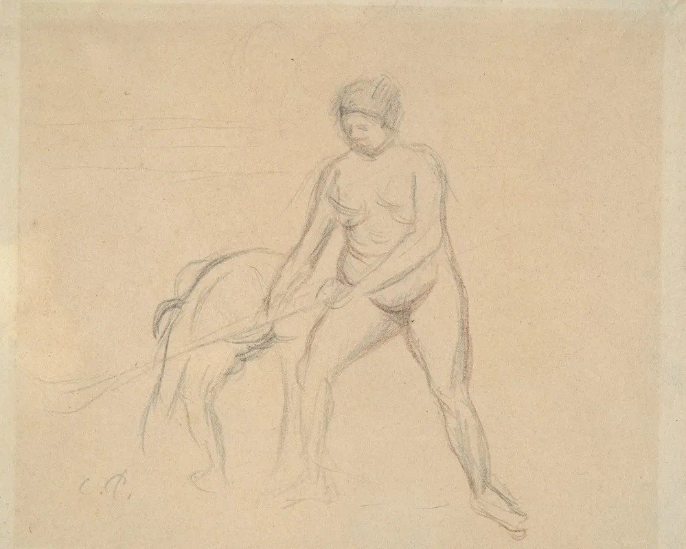 Study Of Two Female Figures