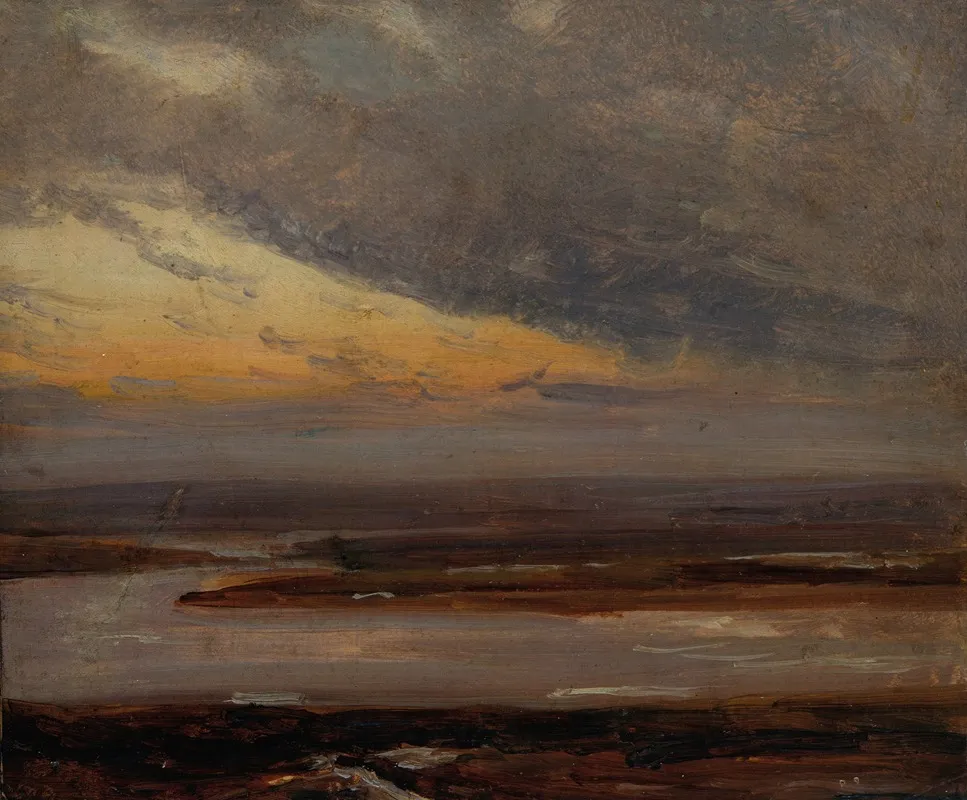 Study On The Elbe by Johan Christian Dahl - Canvas Print