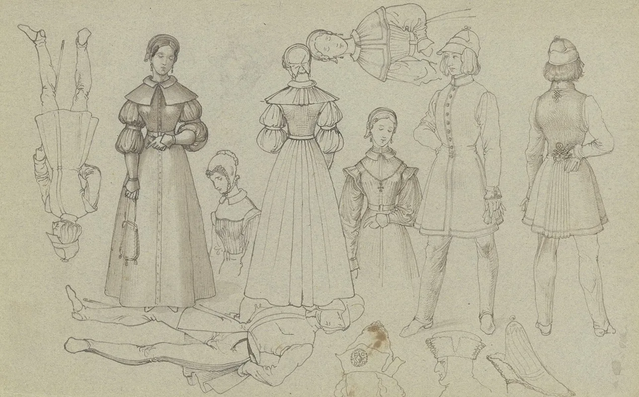 Study Sheet Fashion Figures
