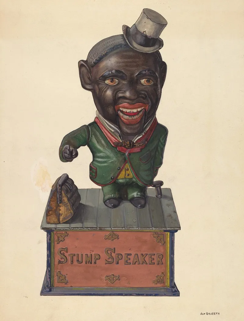 Stump Speaker Bank by Alf Bruseth - Canvas Print