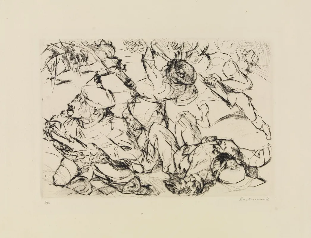 Sturmangriff by Max Beckmann - Canvas Print