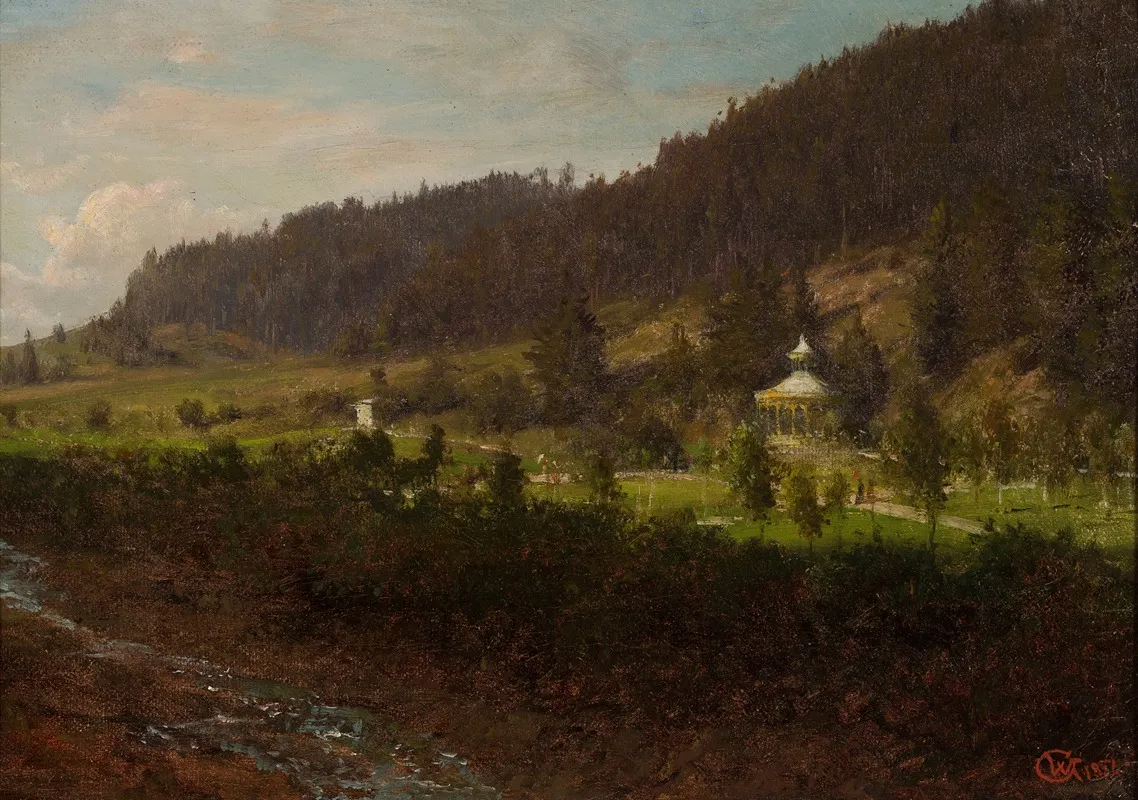 Submontane Landscape 2 by Wojciech Gerson - Canvas Print