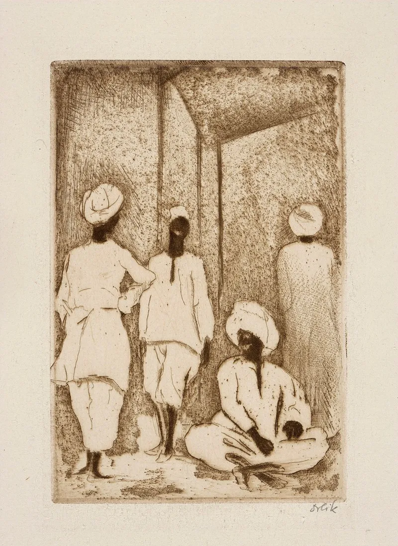 Sudanesen by Emil Orlik - Canvas Print