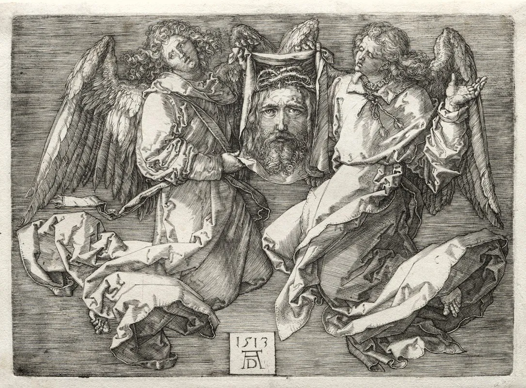 Sudarium Displayed By Two Angels