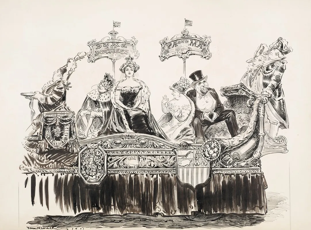 Suggestion For An Anglo American Float In The Coronation Parade