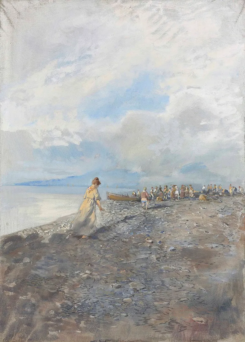 Sulla Spiaggia Di Bordighera