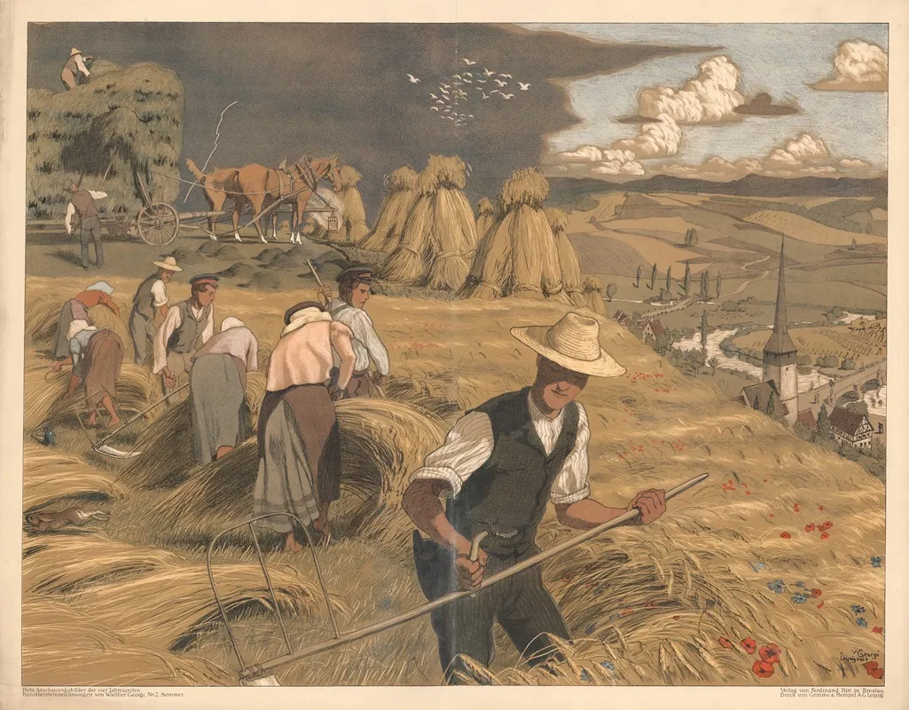 Summer 78 by Walther Georgi - Canvas Print