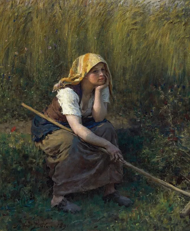 Summer 8 by Jules Breton - Canvas Print
