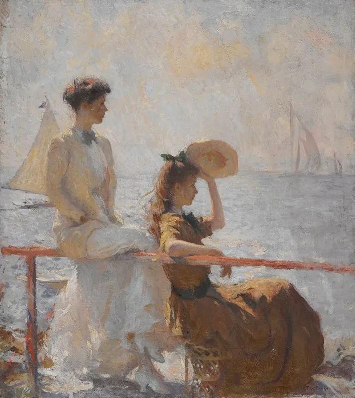 Summer Day 5 by Frank Weston Benson   - Canvas Print