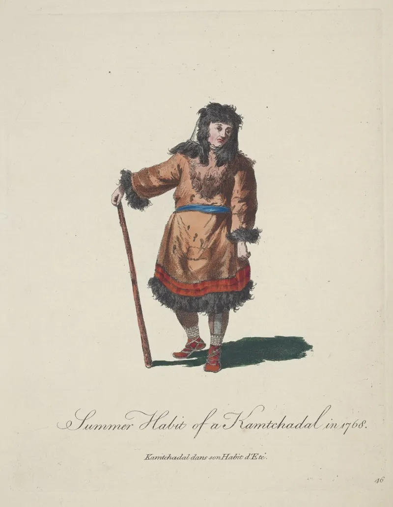 Summer Habit Of A Kamtchadal In 1768 Kamtchadal Dans Son Habit Dete