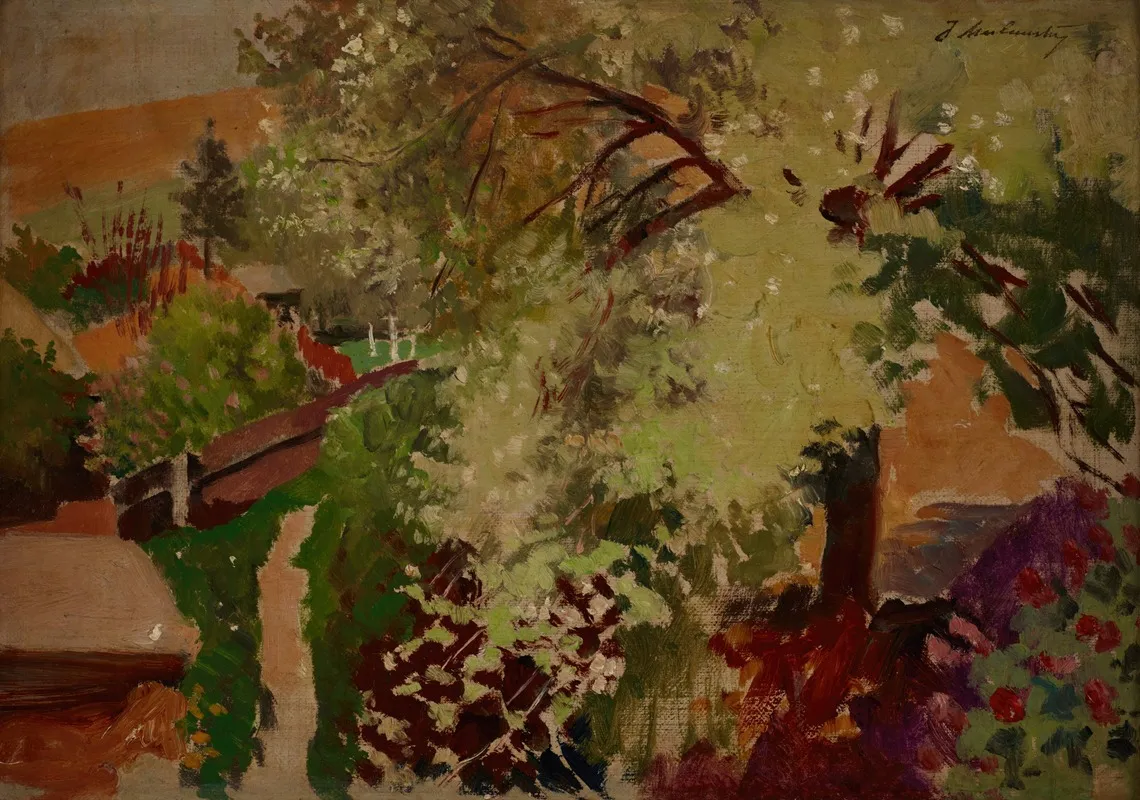 Summer Landscape 11 by Jacek Malczewski - Canvas Print