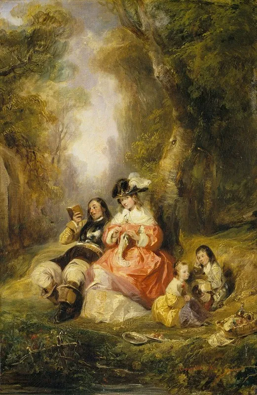 Summer Pleasures by Camille-Joseph-Etienne Roqueplan - Canvas Print