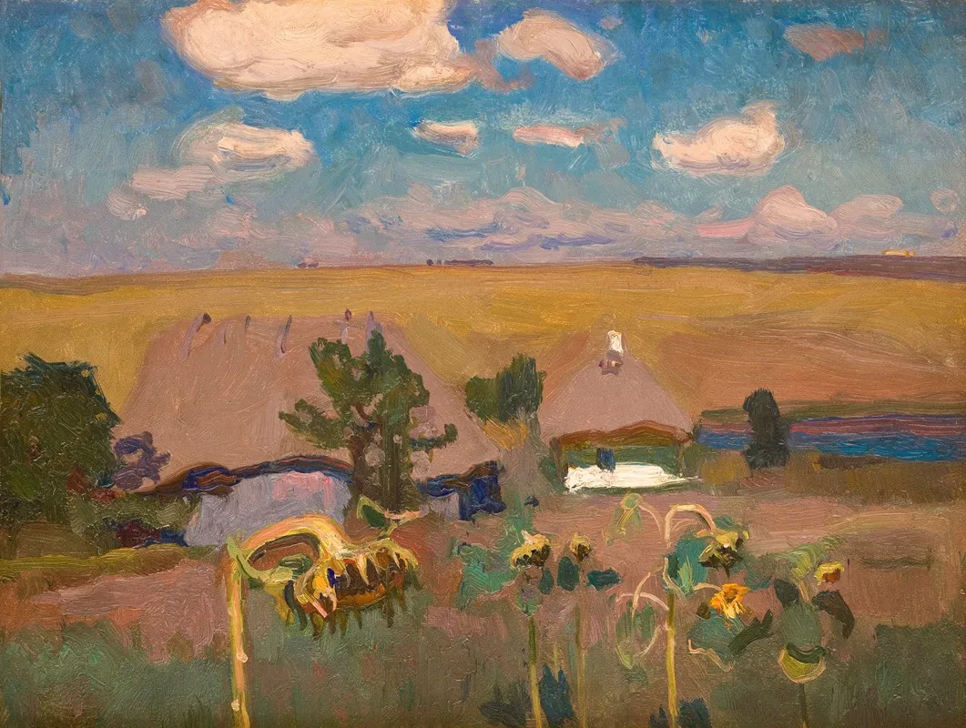 Sunflowers 3 by Jan Stanisławski - Canvas Print