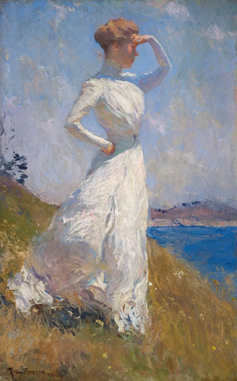 Sunlight 5 by Frank Weston Benson   - Canvas Print