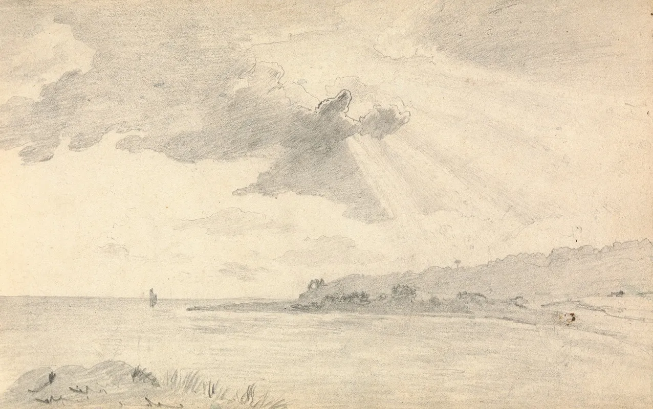 Sunlight On A Shoreline by Thomas Bradshaw - Canvas Print