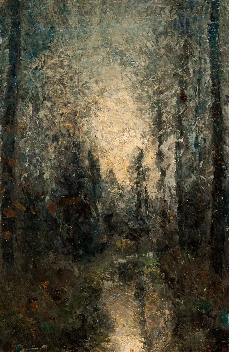 Sunlight Shimmering Through The Trees by Per Ekström - Canvas Print