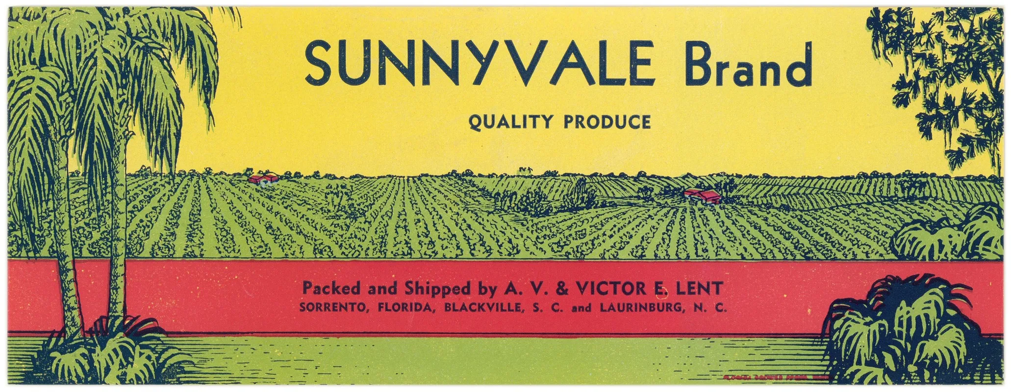 Sunnyvale Brand Produce Label