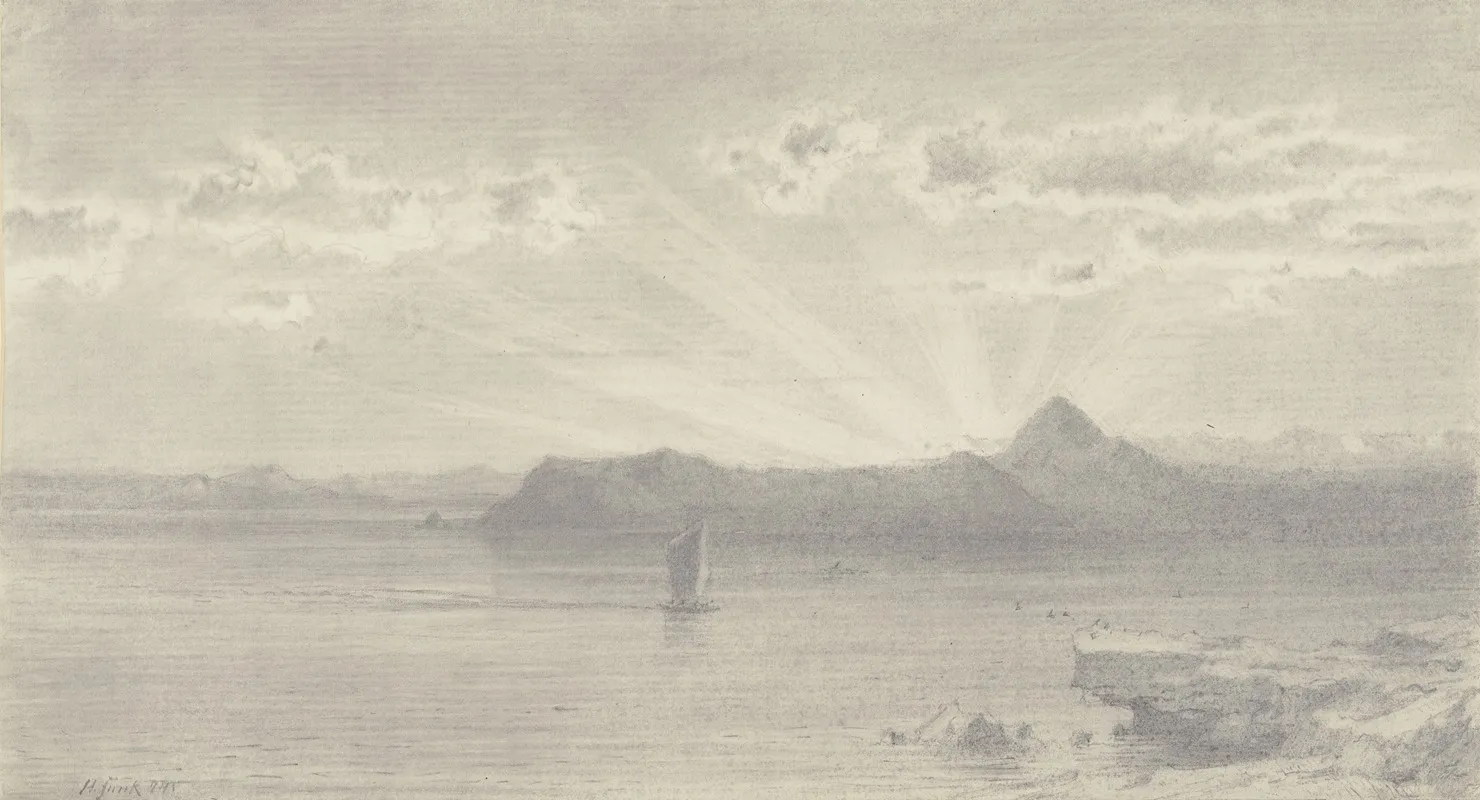 Sunrise 13 by Heinrich Funk - Canvas Print