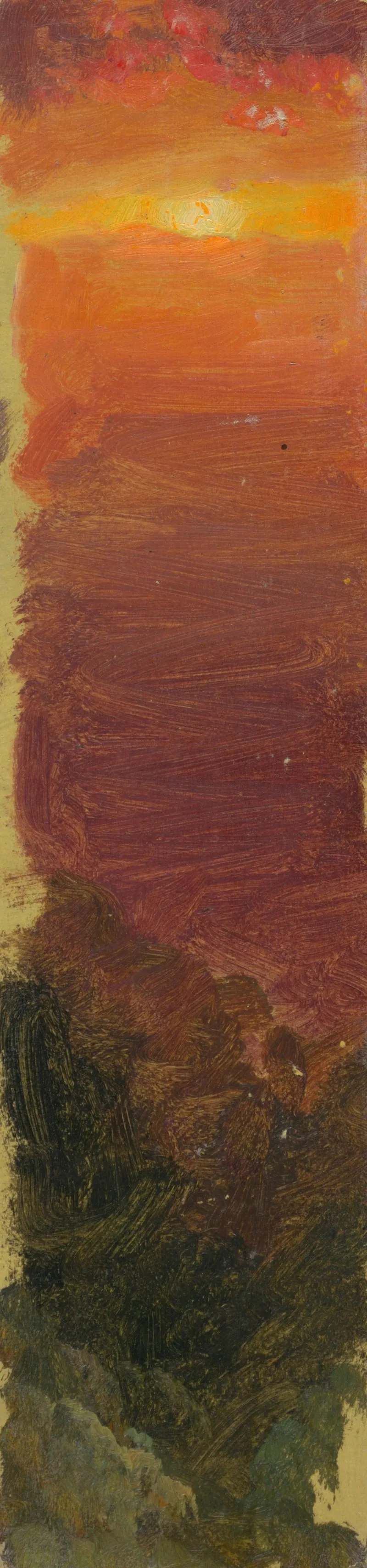 Sunset 12 by Frederic Edwin Church - Canvas Print