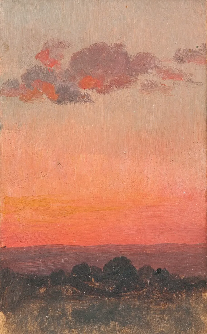 Sunset 26 by Jan Stanisławski - Canvas Print