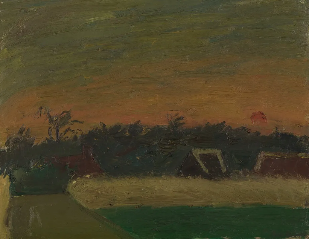 Sunset 30 by Gustave De Smet - Canvas Print