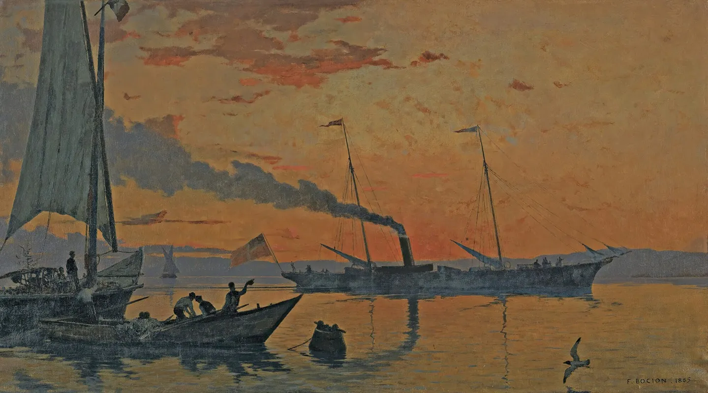 Sunset Atmosphere by François Bocion - Canvas Print