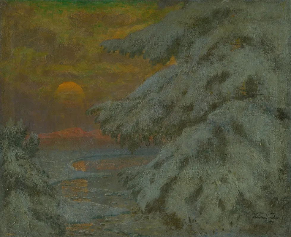 Sunset In Winter