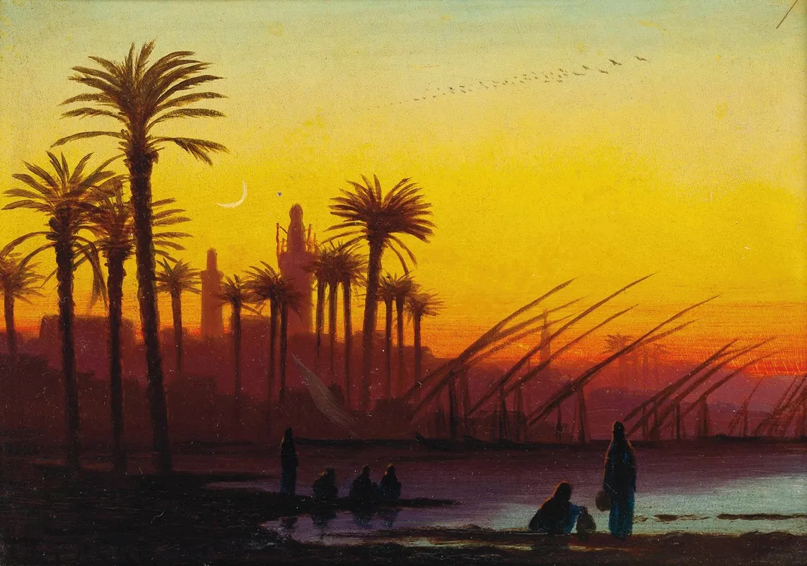 Sunset Over The Nile