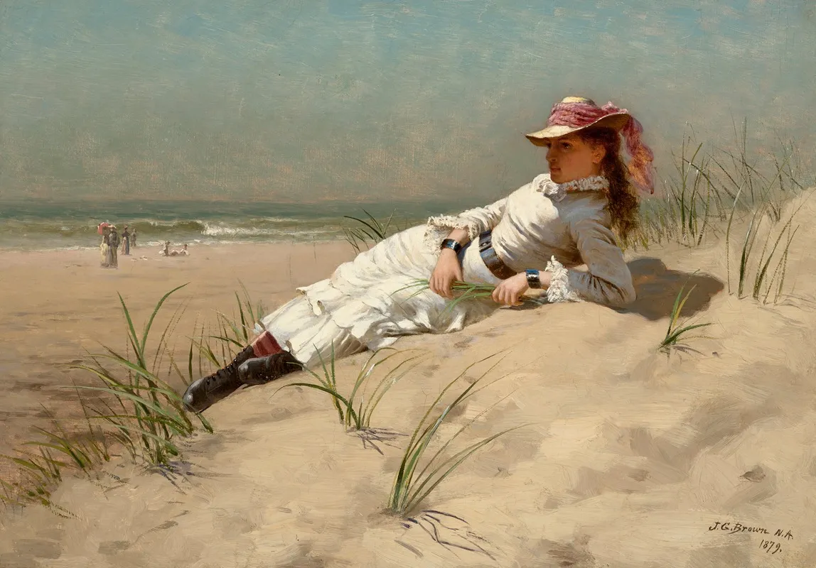 Sunshine 2 by John George Brown - Canvas Print