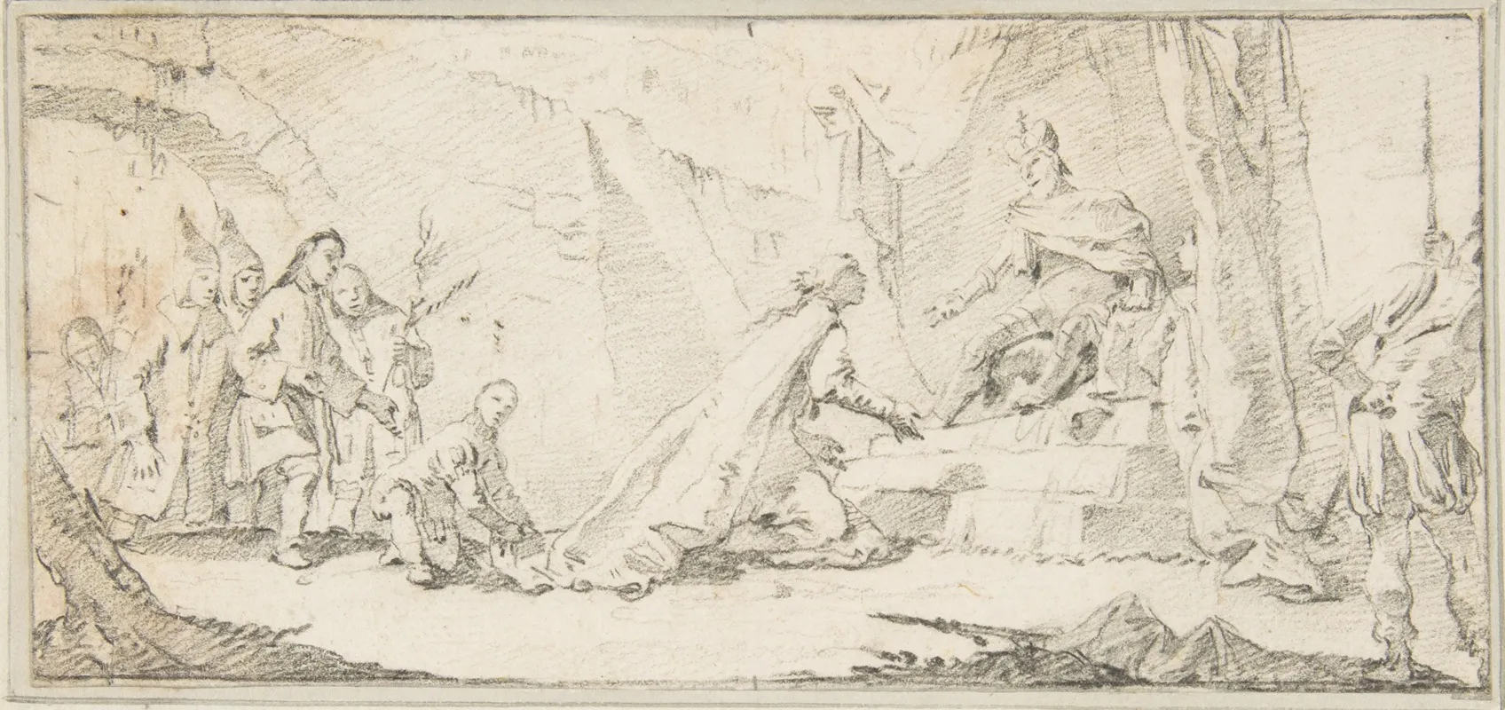 Supplicants Imploring An Emperor For Peace