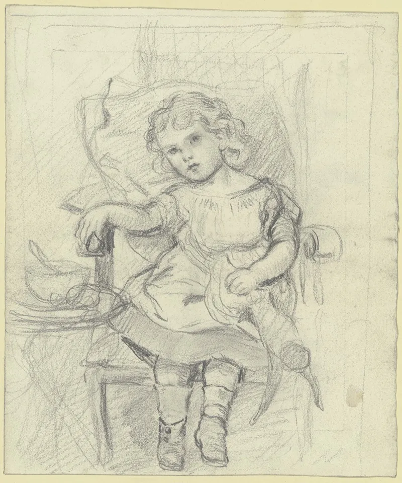 Suppose Your Back Had Got Crooked by Otto Scholderer - Canvas Print