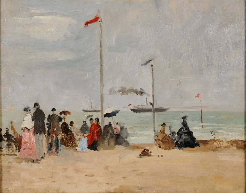 Sur La Plage De Trouville