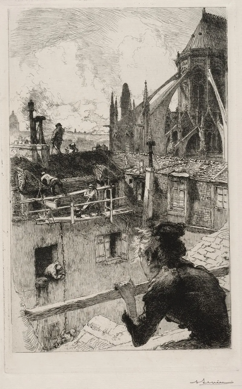 Sur Les Toits Pres Notre Dame