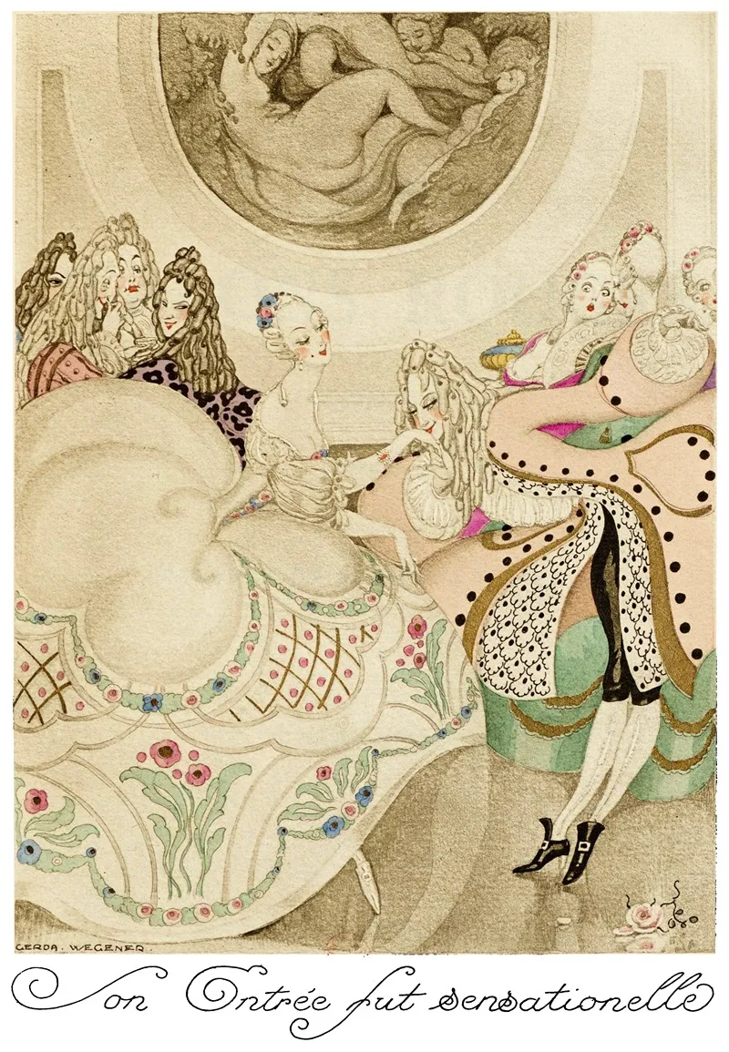 Sur Talons Rouges Pl 01 by Gerda Wegener - Canvas Print