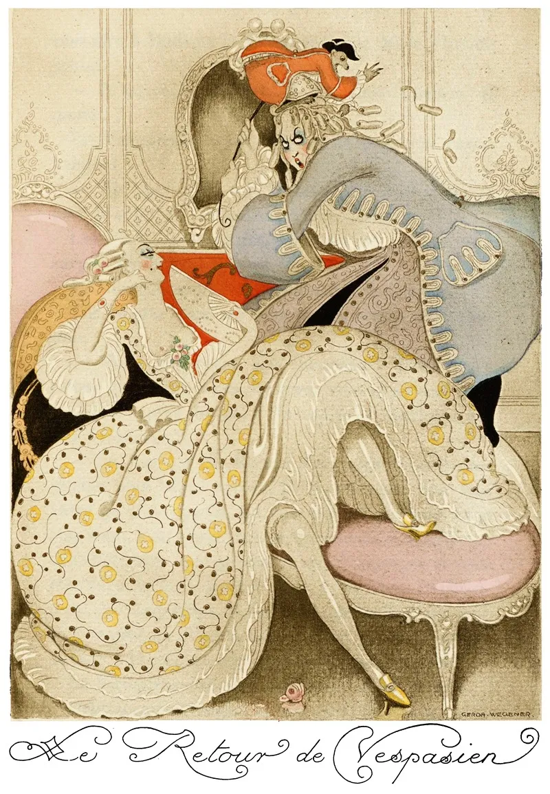 Sur Talons Rouges Pl 03 by Gerda Wegener - Canvas Print