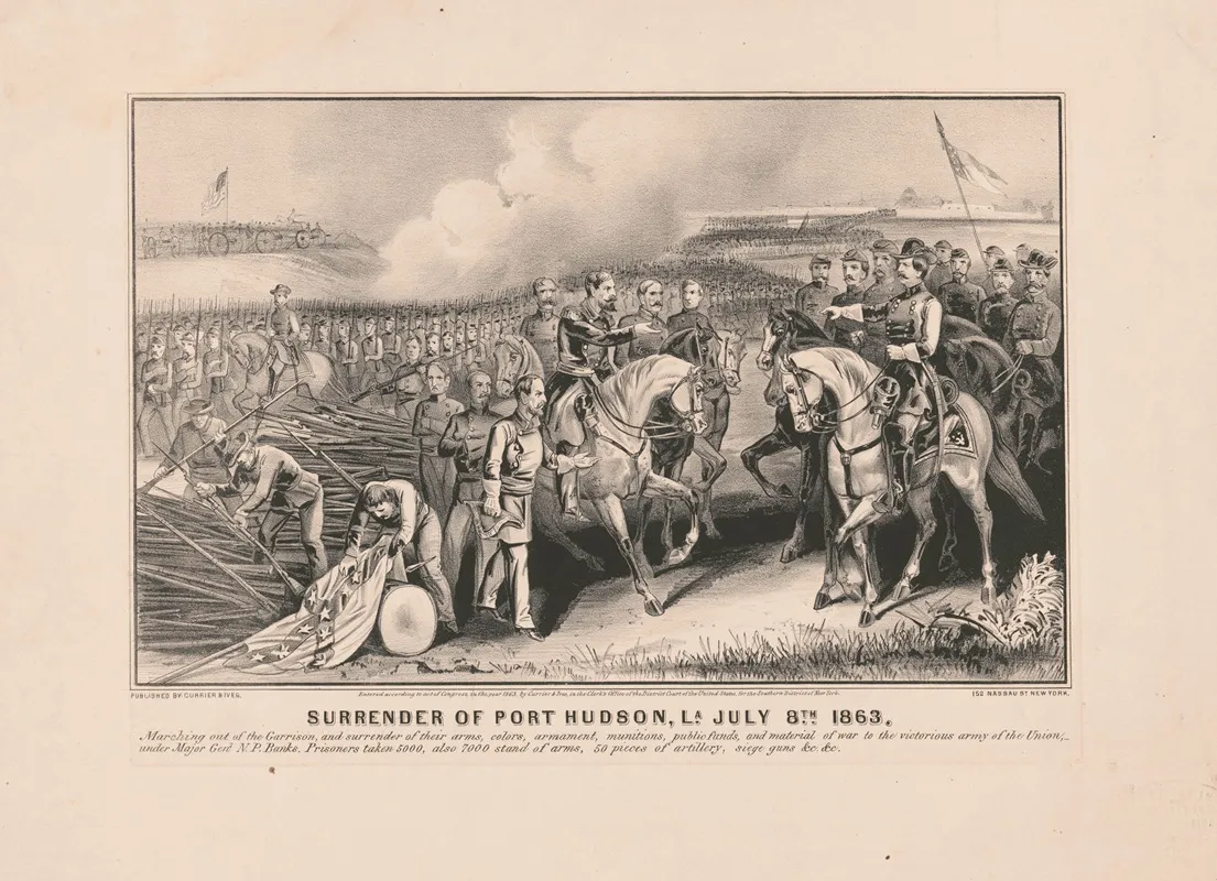 Surrender Of Port Hudson La July 8th 1863